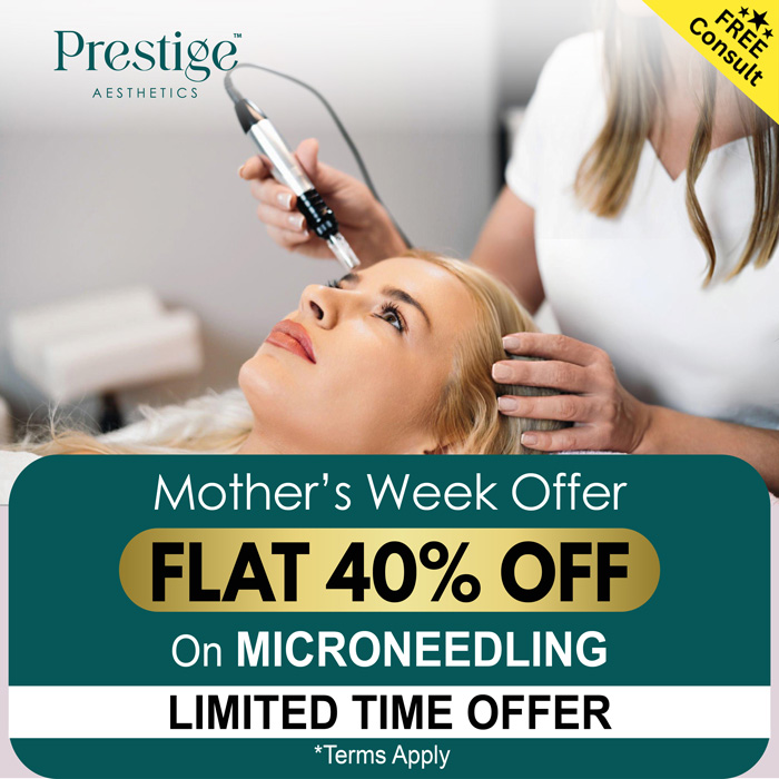 a woman getting a microneedle treatment